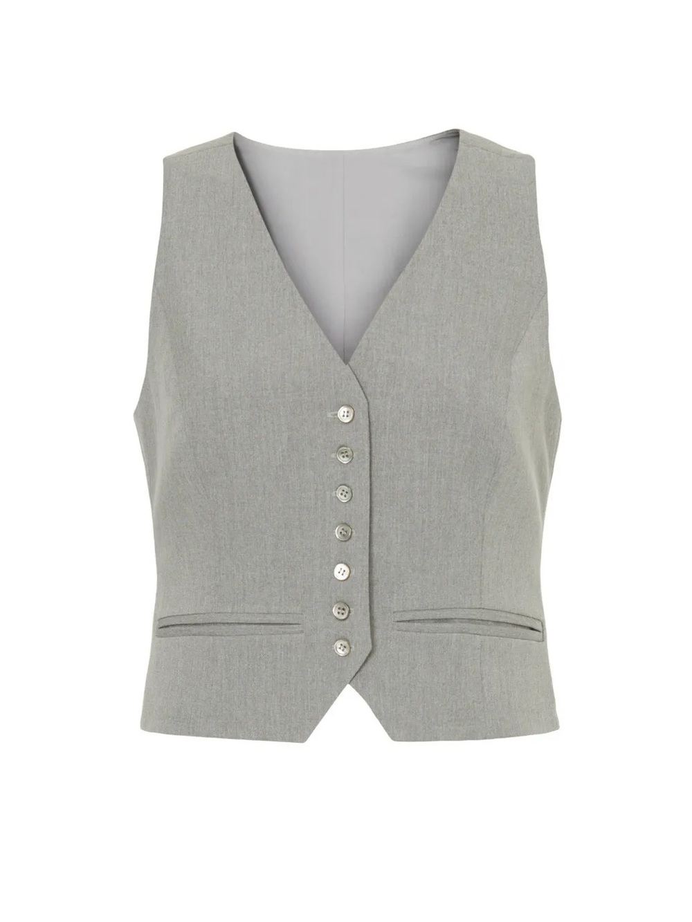 Favorite Daughter Grey Button Up Vest